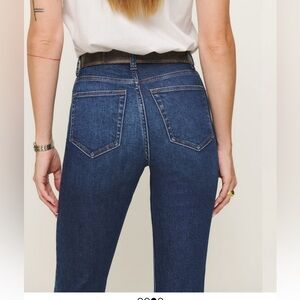 Ezra super stretch high rise straight jeans s28